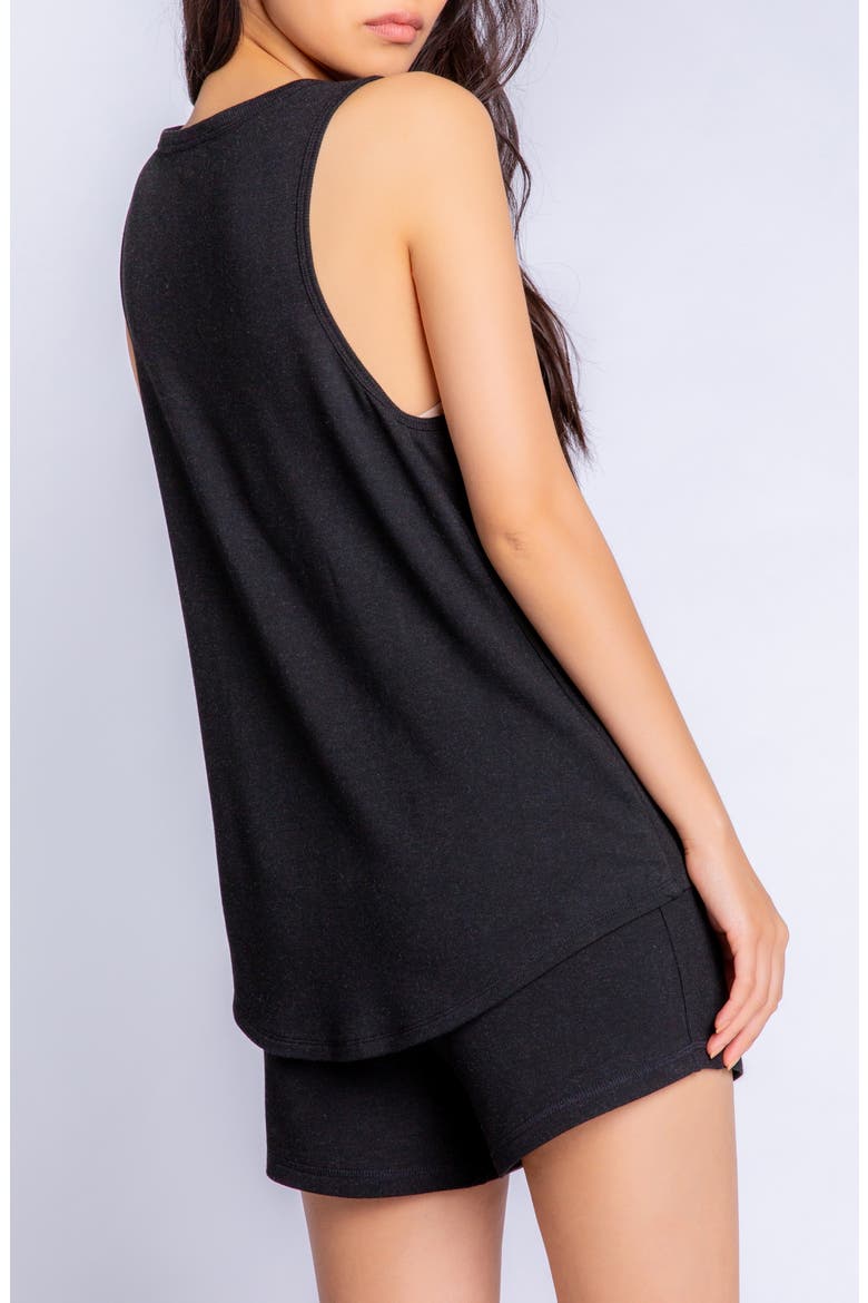 Scoop Neck Sleep Tank, Alternate, color, BLACK