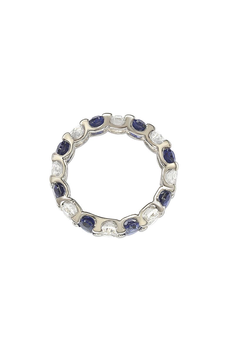 SUZY LEVIAN Oval Cut Sapphire Band Ring, Alternate, color, Blue