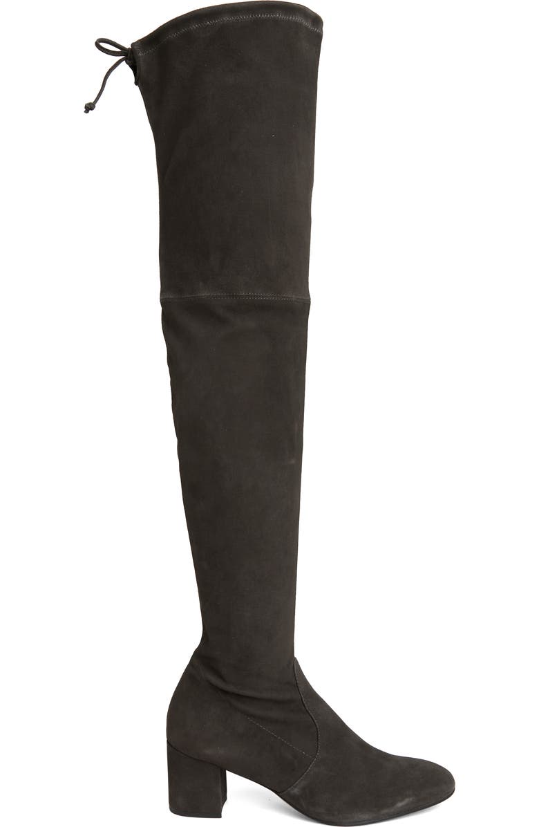 Stuart Weitzman Genna Suede Over-the-Knee Boot, Alternate, color, Slate