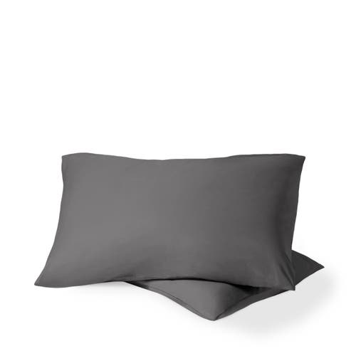 Bare Home 100% Organic Cotton Percale Cooling Pillowcase Set In Gray