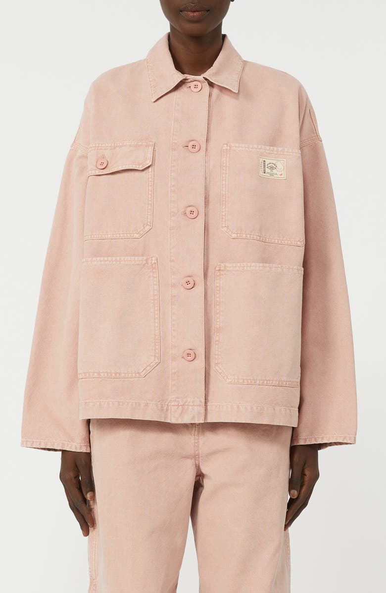 Weekend Max Mara Album Denim Jacket, Main, color, Pink
