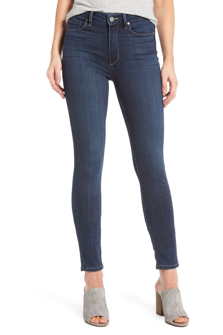 Transcend Hoxton High Waist Ankle Skinny Jeans (Nordstrom Exclusive), Main, color, CHARING