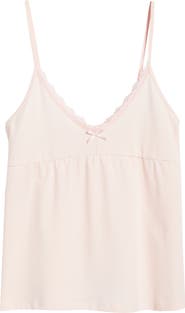 BP. Lace Trim Stretch Cotton Camisole