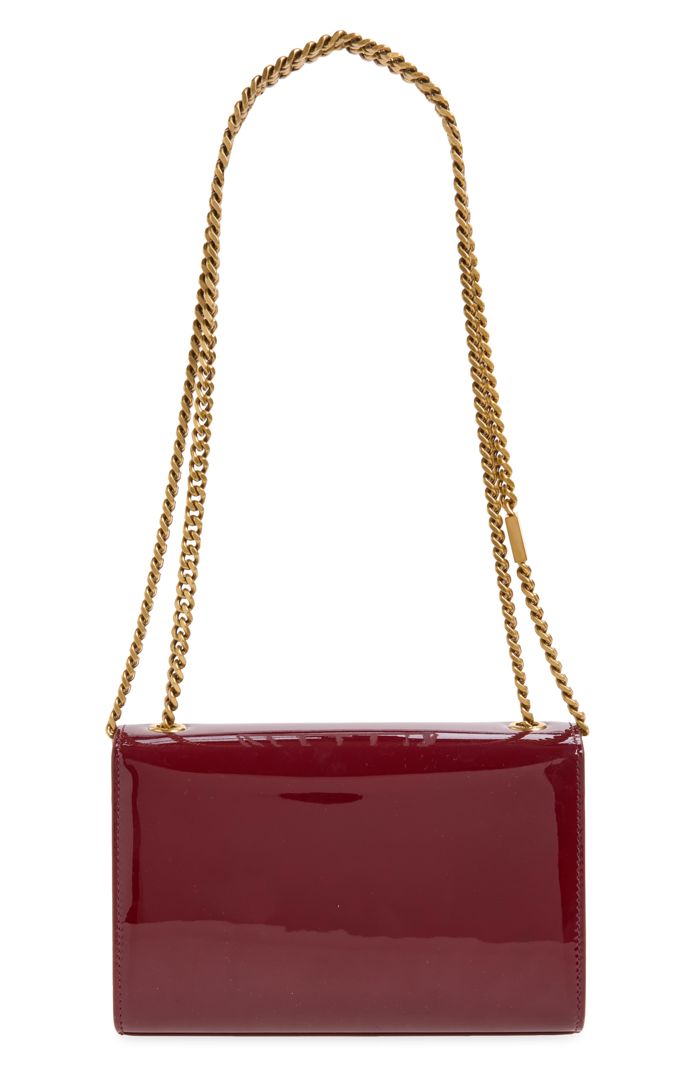 Small Kate Patent Leather Crossbody Bag, Alternate, color, GRENADE