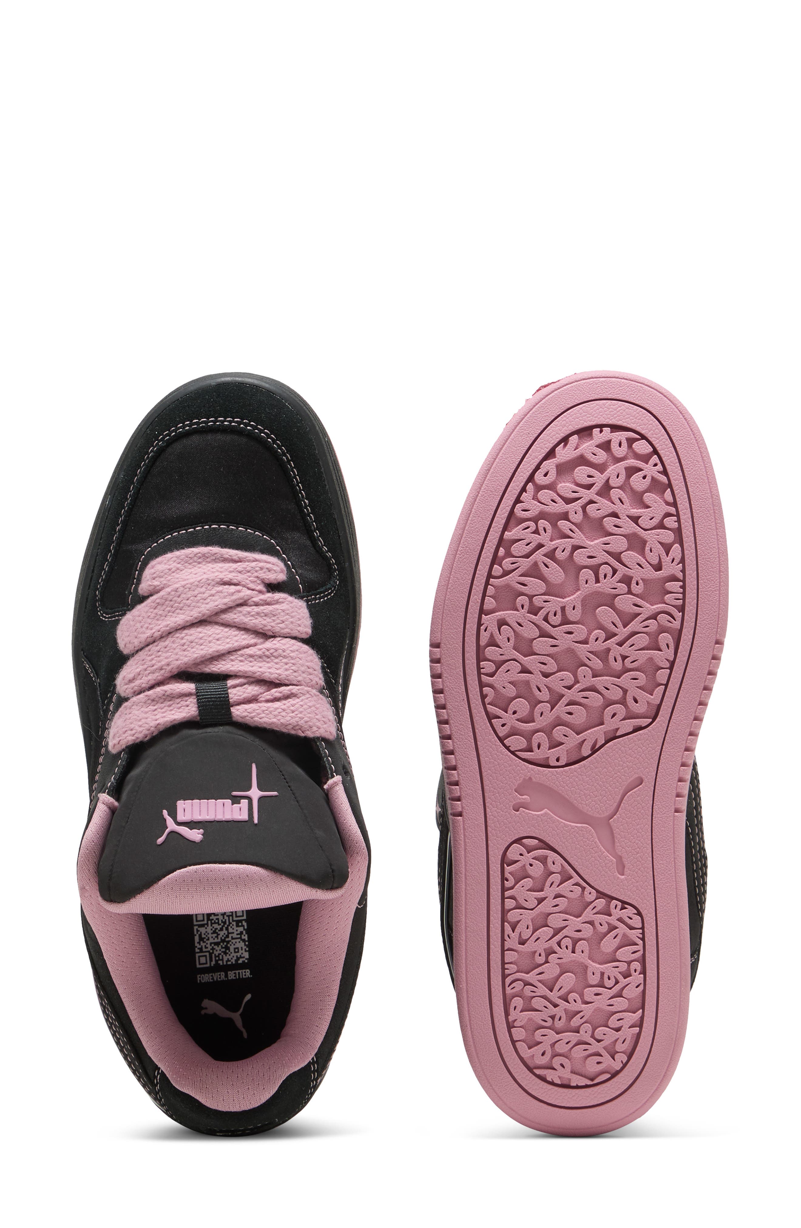 PUMA Park Luna Satin Sneaker, Alternate, color, Puma Black/ Poised Pink