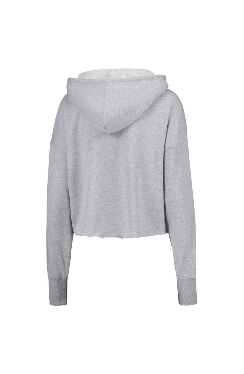 ZOOZATZ Women's ZooZatz Gray Georgia Bulldogs Swirl Cropped Pullover Hoodie, Alternate, color, Gray