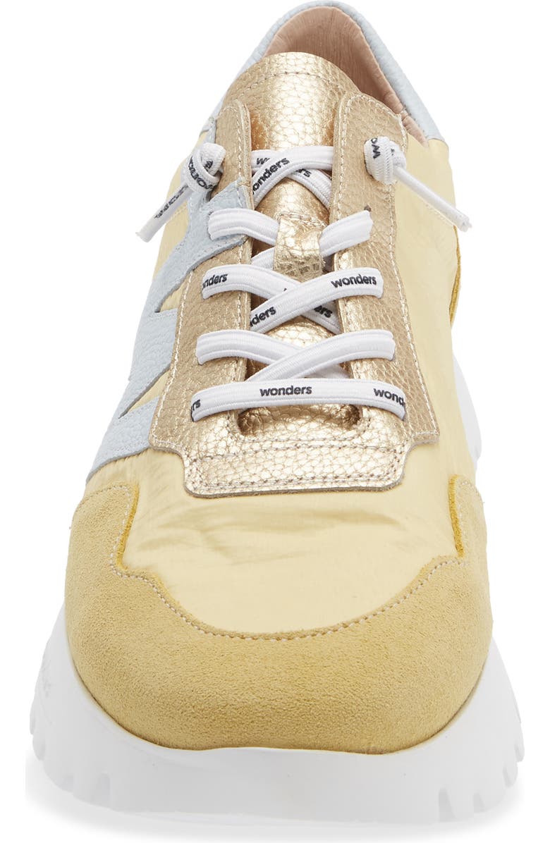 Wonders Lace-Up Platform Sneaker, Alternate, color, Vanilla/ Aura