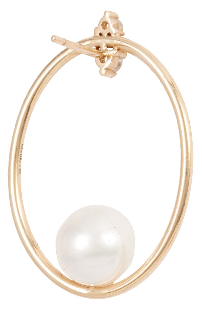 Mizuki Small Oval Frontal Hoop Earrings, Alternate, color, 