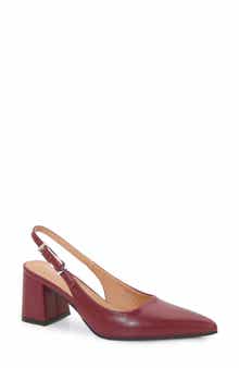 BERNESS Pointed Toe Slingback Pump