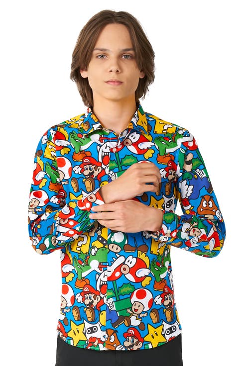 Kids' Super Mario Dress Shirt (Big Kid)