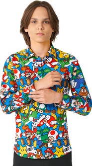 OppoSuits Kids' Super Mario Dress Shirt