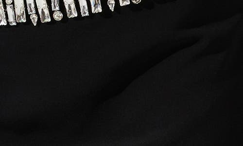 Astr The Label Hazel Rhinestone Waist Miniskirt In Black