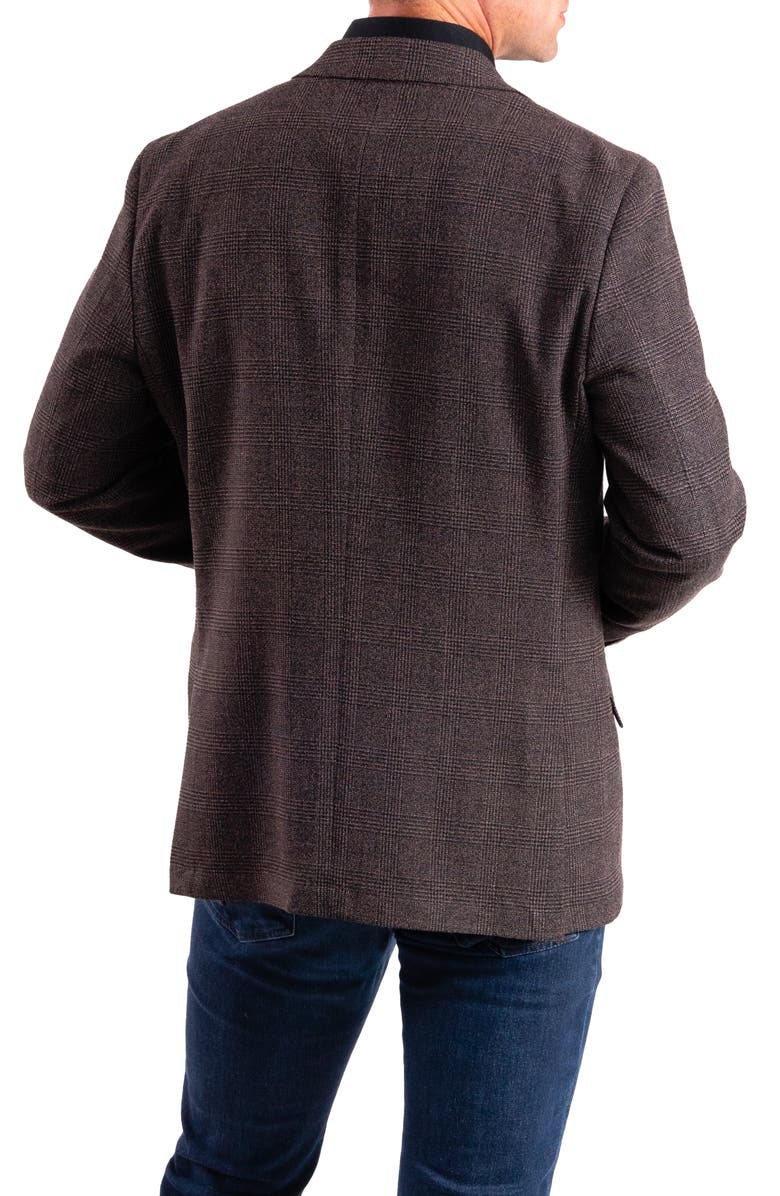 SAVILE ROW CO Charcoal Plaid Sport Coat, Alternate, color, Grey