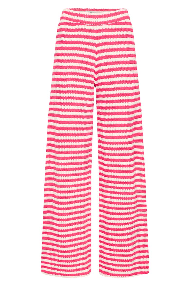 Wide Leg Knit Pants, Alternate, color, AZALEA BIRCH STRIPE