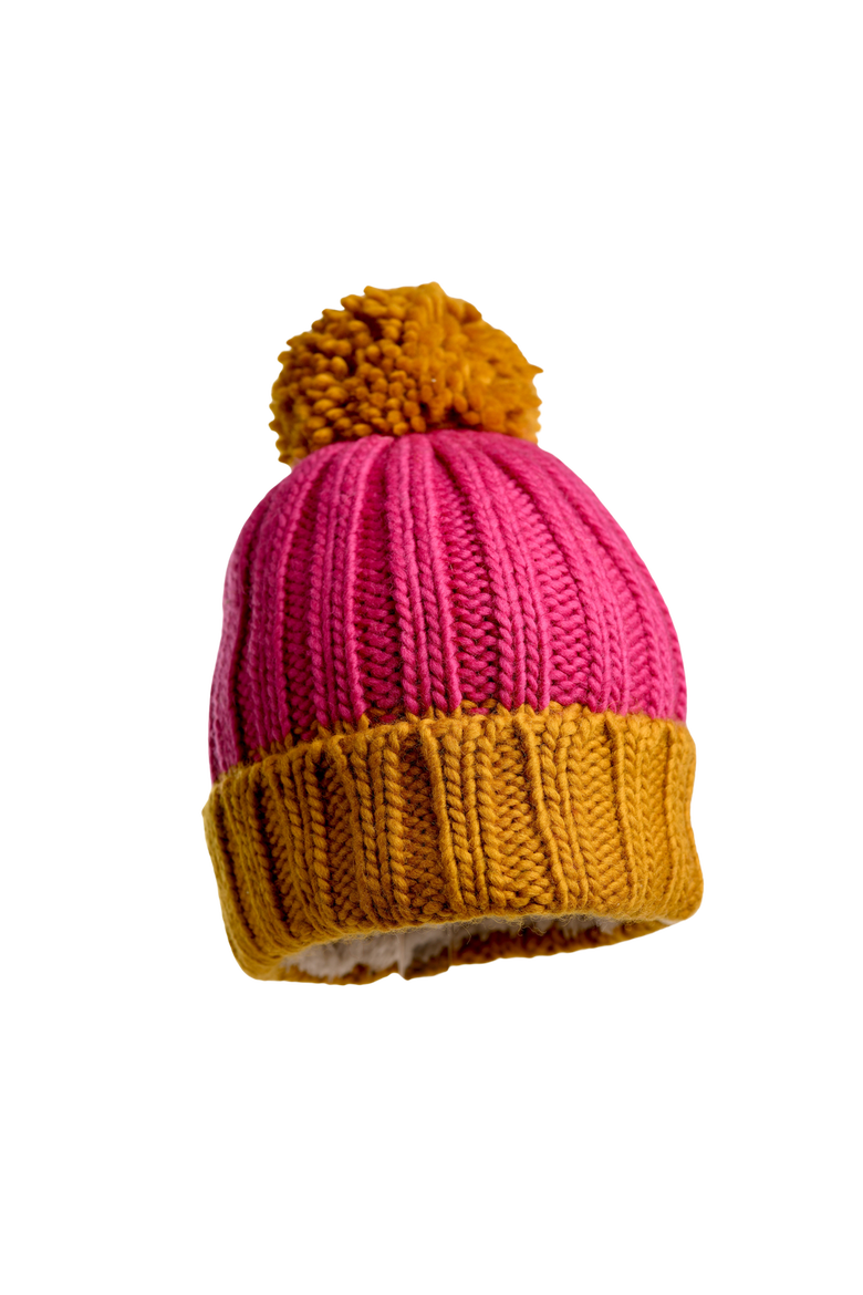 Cherry Pom Hat, Alternate, color, Charcoal/Pink Quartz