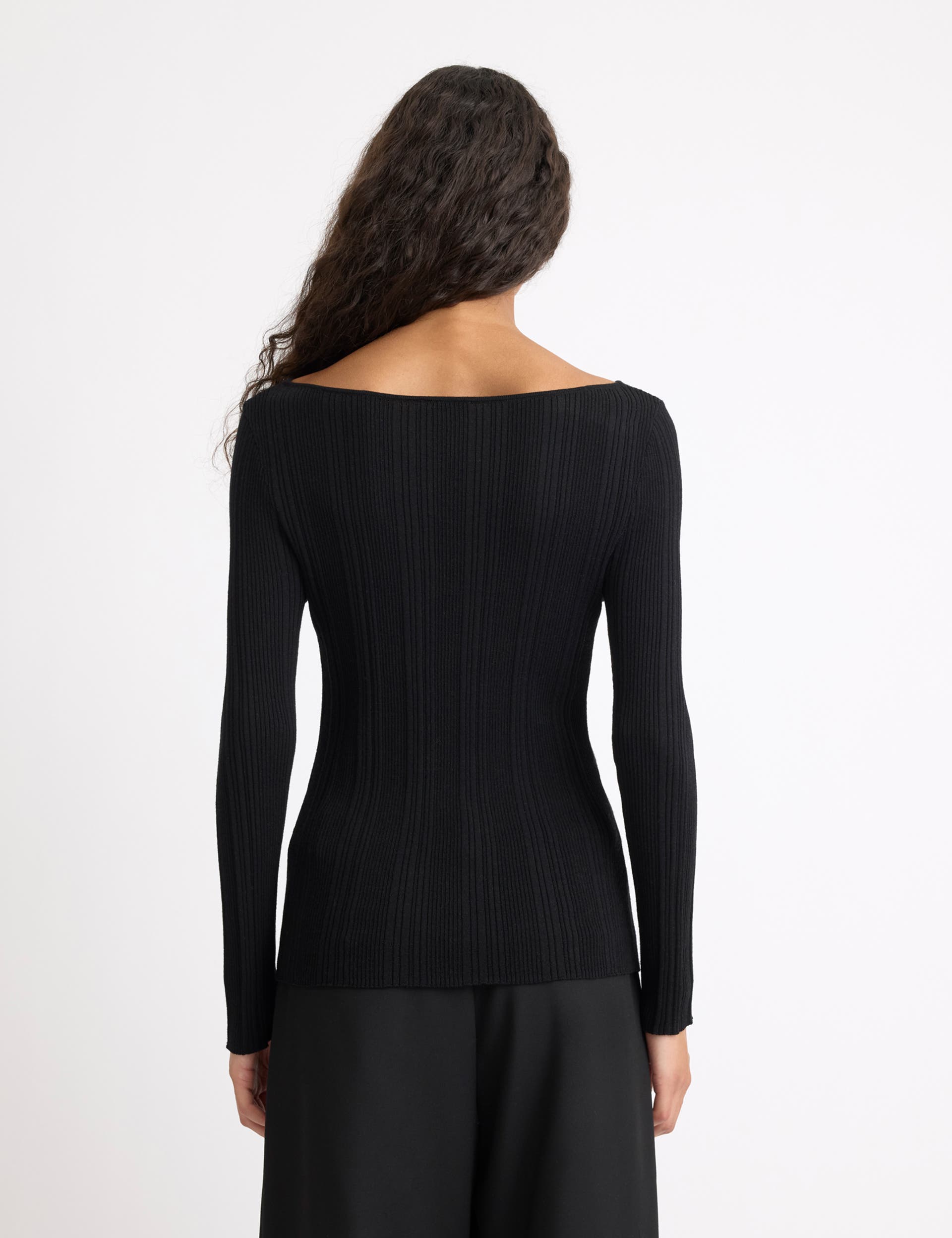 Albaray Variated Rib Slash Neck Knit Top (Women) | Nordstrom