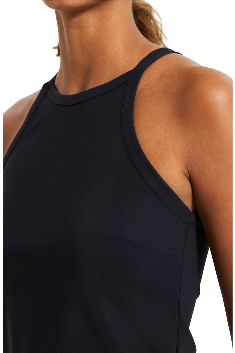 High Neck Crop Camisole, Alternate, color, BLACK