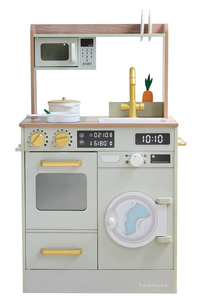 Little Chef Lake Tahoe Play Kitchen & Accessories, Main, color, GREEN