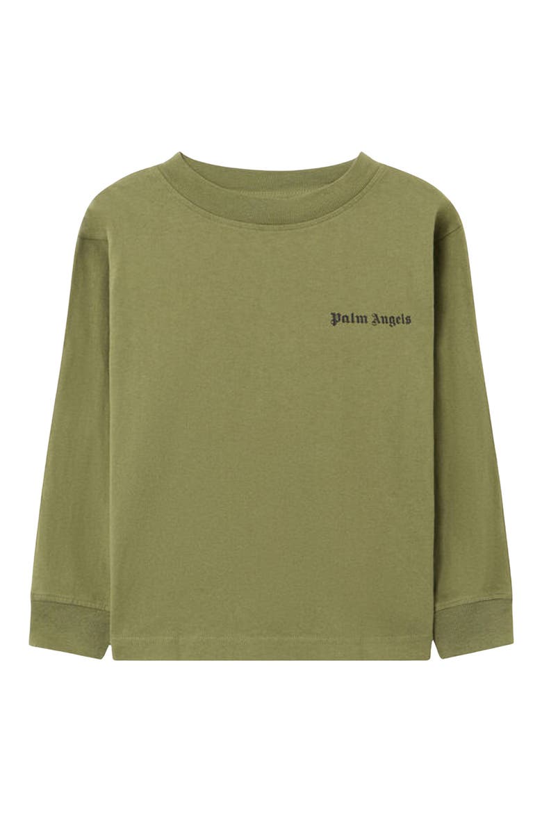 Kids' Minitrack Long Sleeve T-Shirt, Main, color, MILITARY GREEN - BLACK