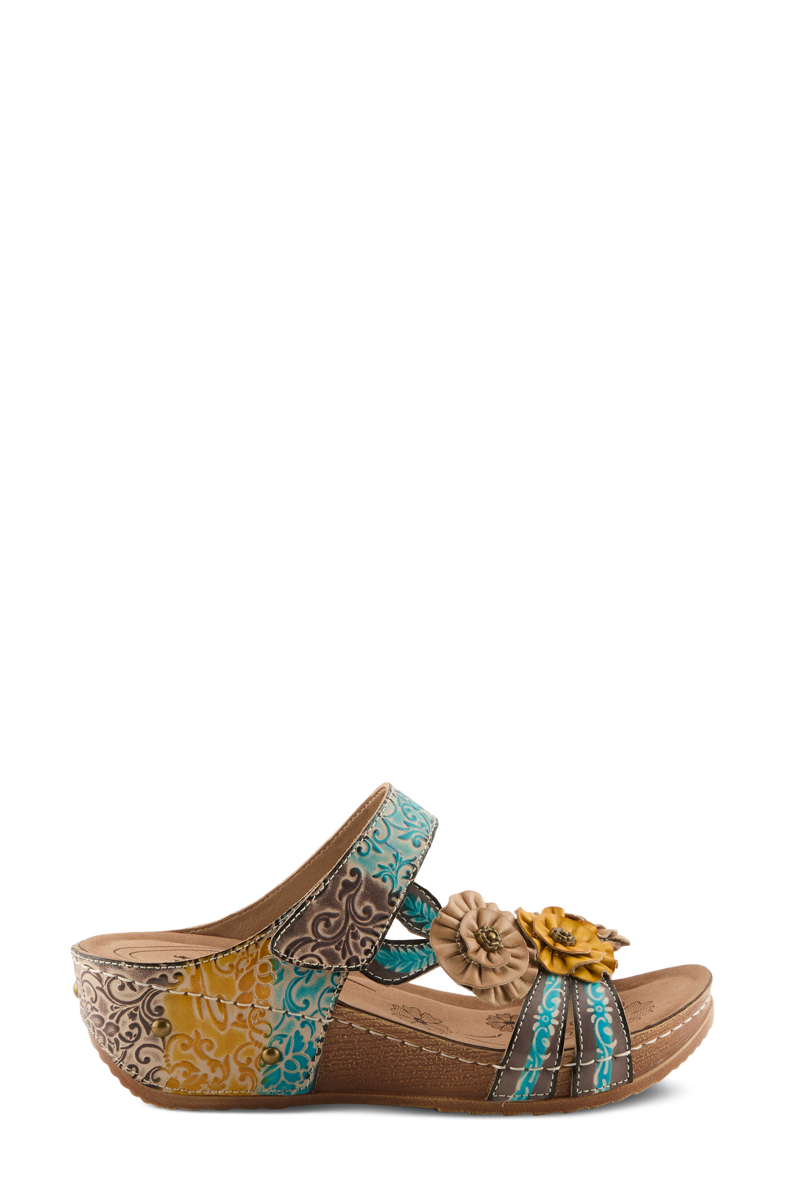 L'Artiste by Spring Step Oh So Sweet Platform Sandal, Alternate, color, Grey Multi