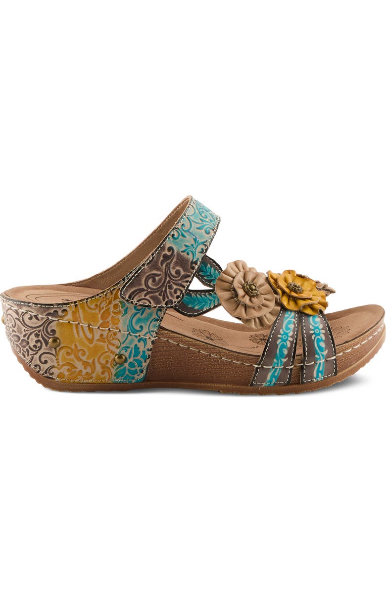 L'Artiste by Spring Step Oh So Sweet Platform Sandal, Alternate, color, Grey Multi