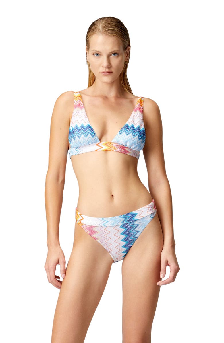 Missoni Zig Zag Lamé Viscose-blend Bikini, Main, color, Multicoloured