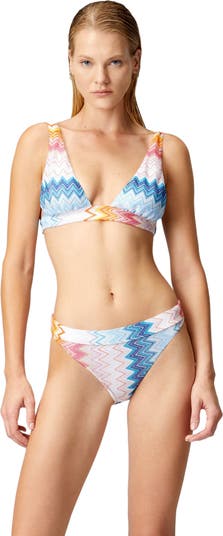 ビキニ MISSONI SS25 Zig zag lame bikini (MC22SP01BR00ZX S614P) Missoni Zig Zag Lamé Viscose-blend Bikini | Nordstrom