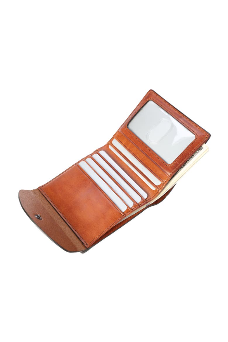 Snapper Genuine Leather Compact Bifold Wallet, Alternate, color, Cognac