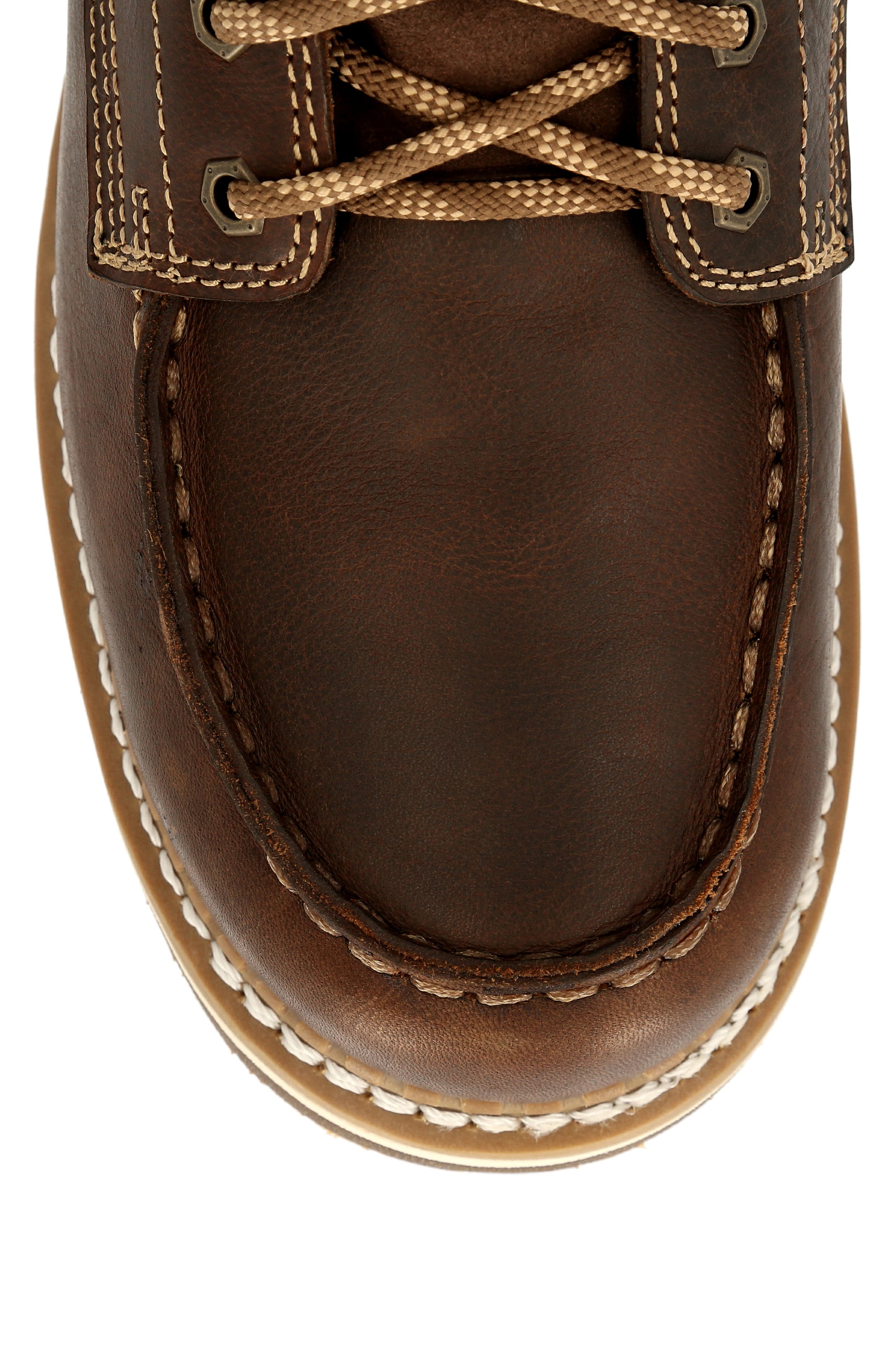 AMP LT Waterproof Wedge Work Boot, Alternate, color, BROWN