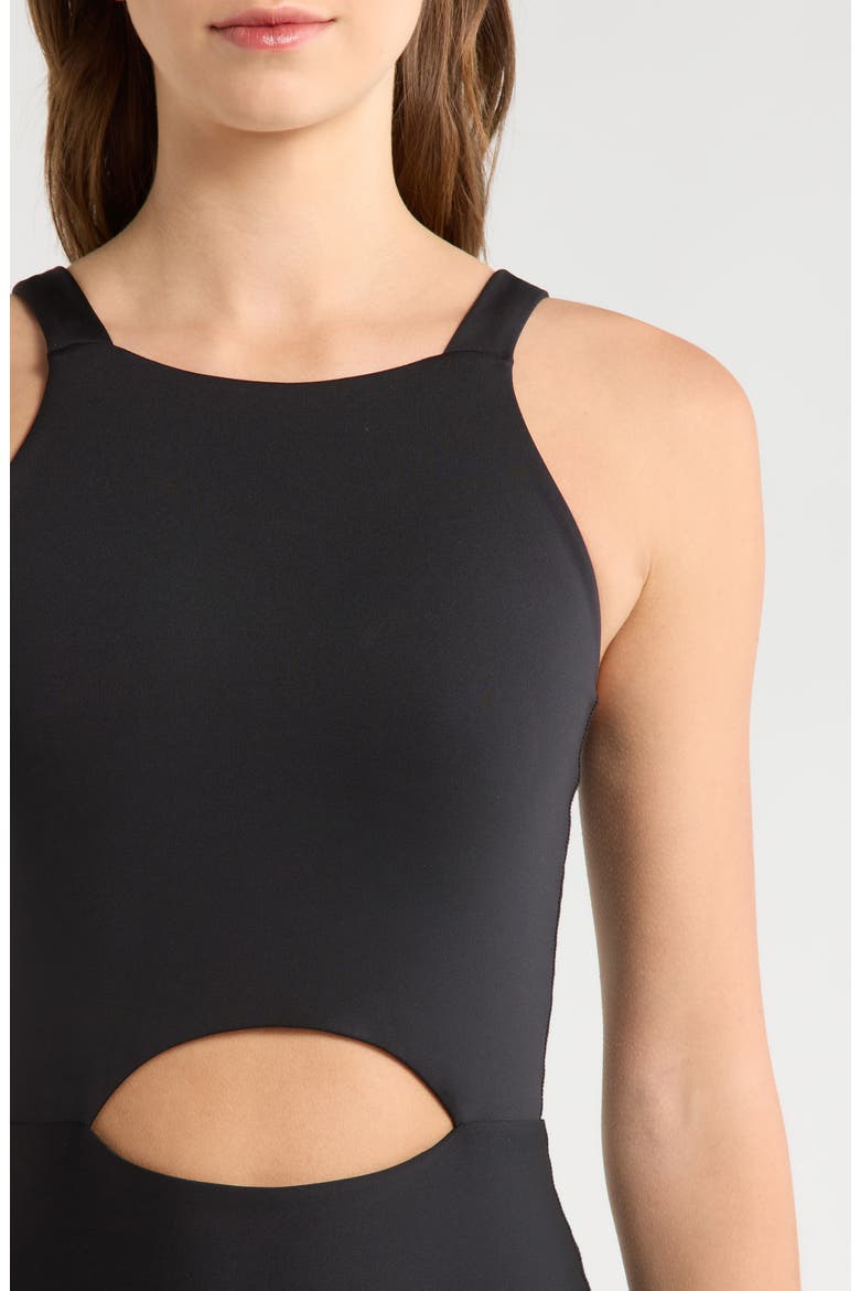 Cutout Jumpsuit, Alternate, color, BLACK