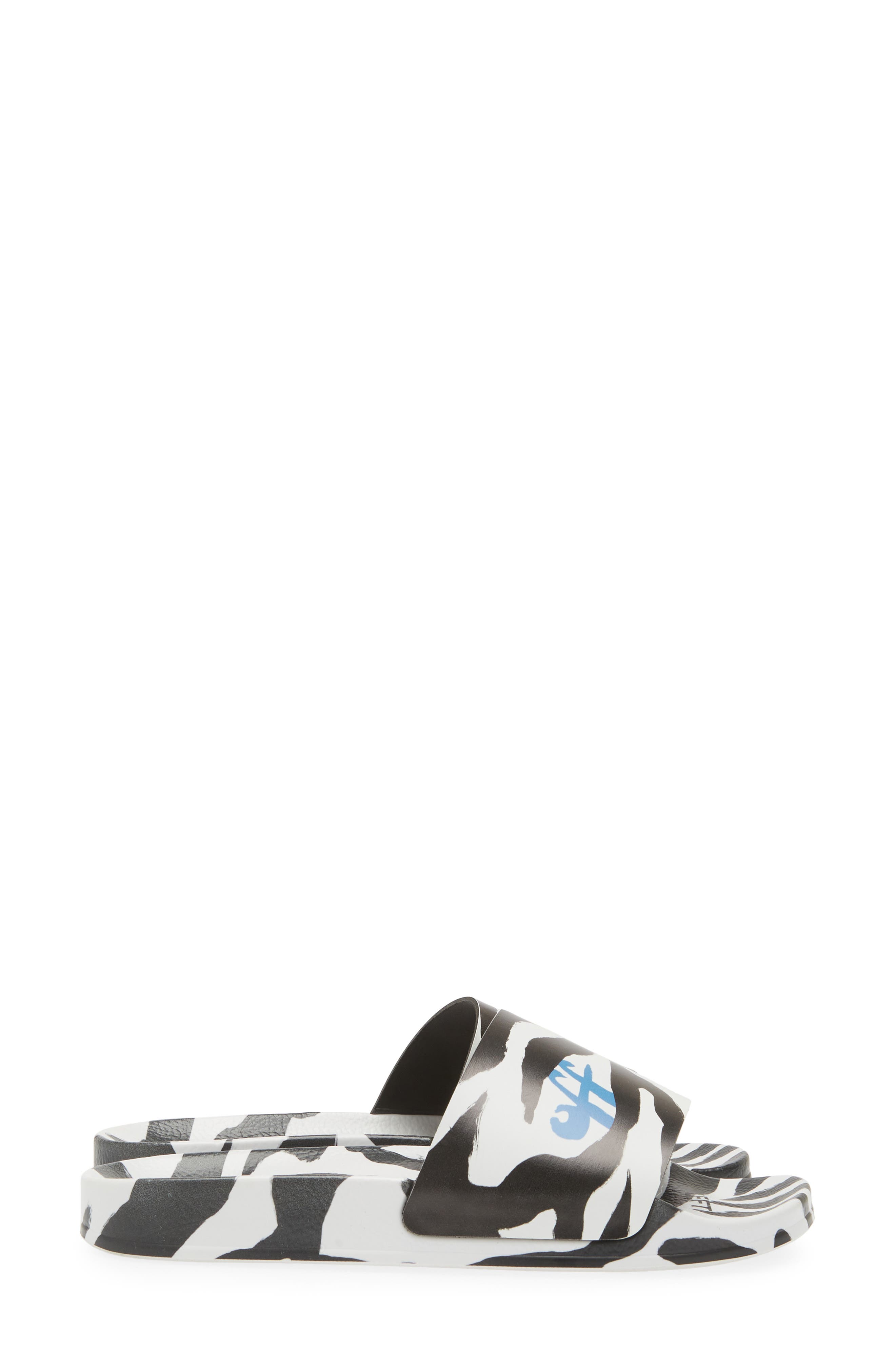 Off-White Logo Pool Slide Sandal, Alternate, color, 