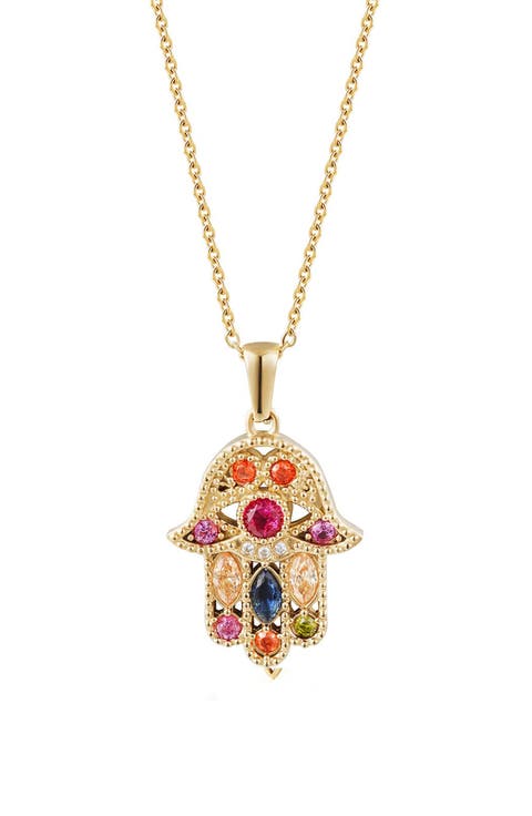 Hamsa Pendant Necklace