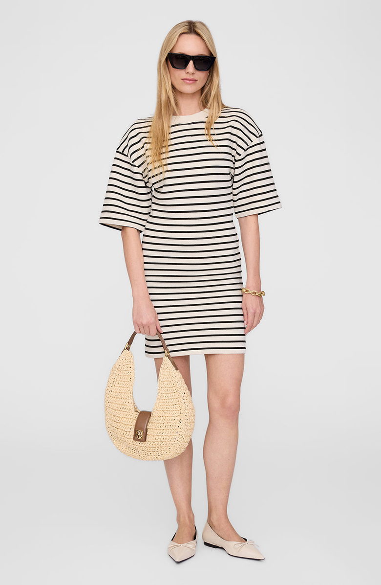 ANINE BING French Terry Mona Dress, Main, color, 