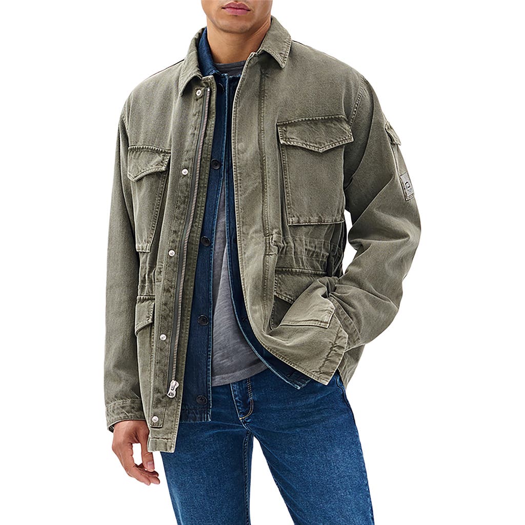Rag & Bone Denim Field Jacket In Green