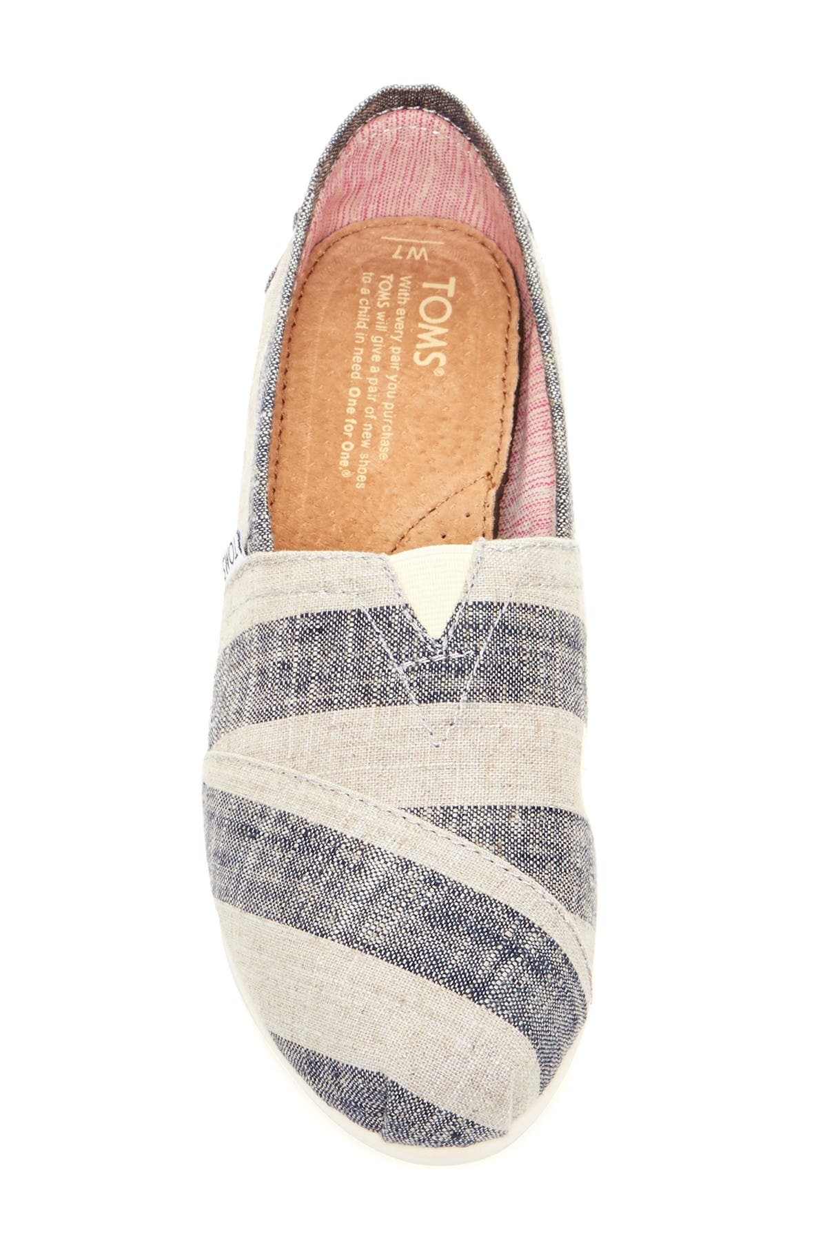 TOMS 'Classic - Stripes' Slip-On, Alternate, color, 