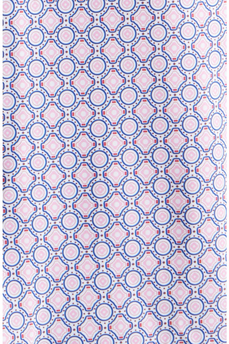 XC+™ Motion Medallion Print Short-Sleeve Performance Knit Button-Up Shirt, Alternate, color, PINK MEDALLION