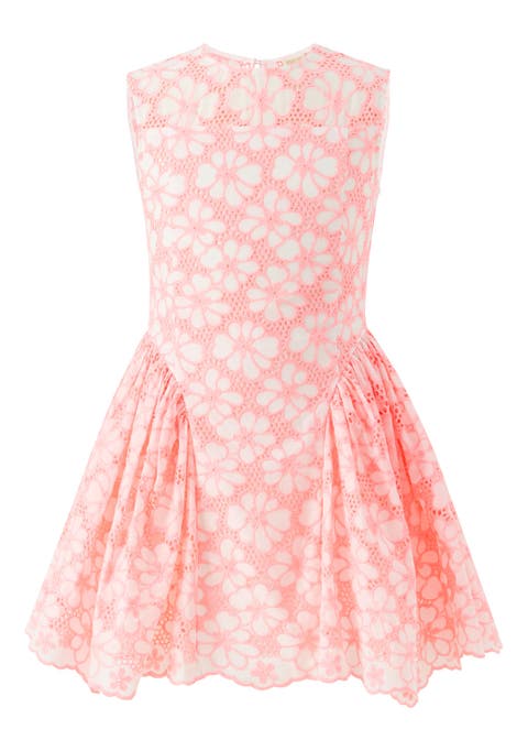 Holly Cotton Embroidered Mini Dress (Toddler, Little Kid & Big Kid)