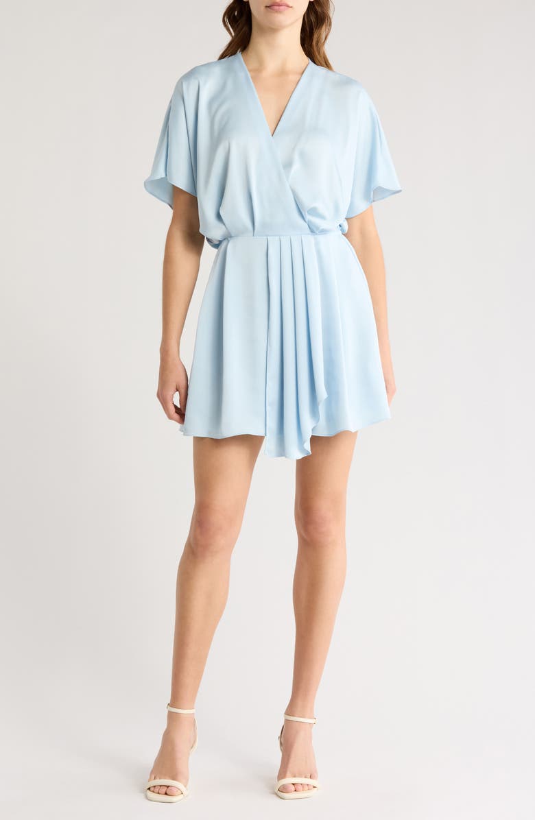 Ramy Brook Lillie Flutter Sleeve Dress, Main, color, Crystal Blue