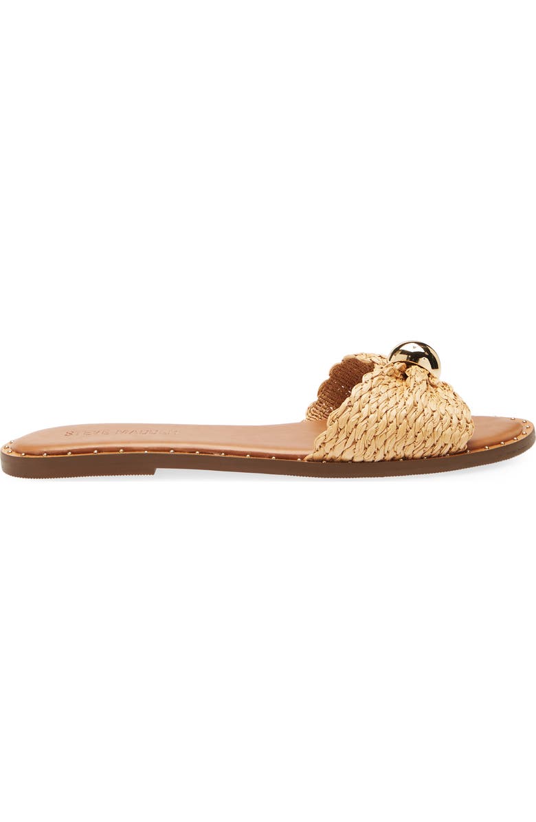 Steve Madden Dipsy Slide Sandal, Alternate, color, Natural Raffia