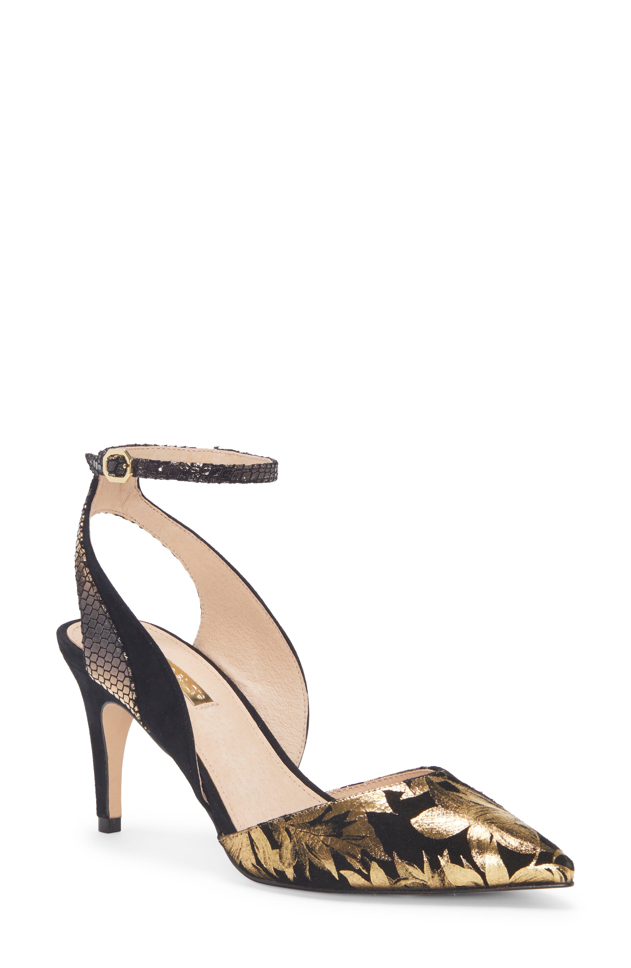 Kyrah Pump, Main, color, BLACK/ GOLD MULTI