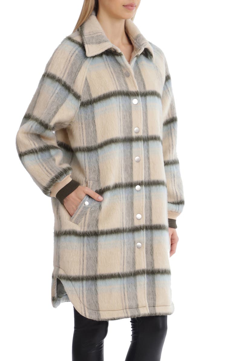 Avec Les Filles Brushed Oversize Longline Varsity Coat, Alternate, color,