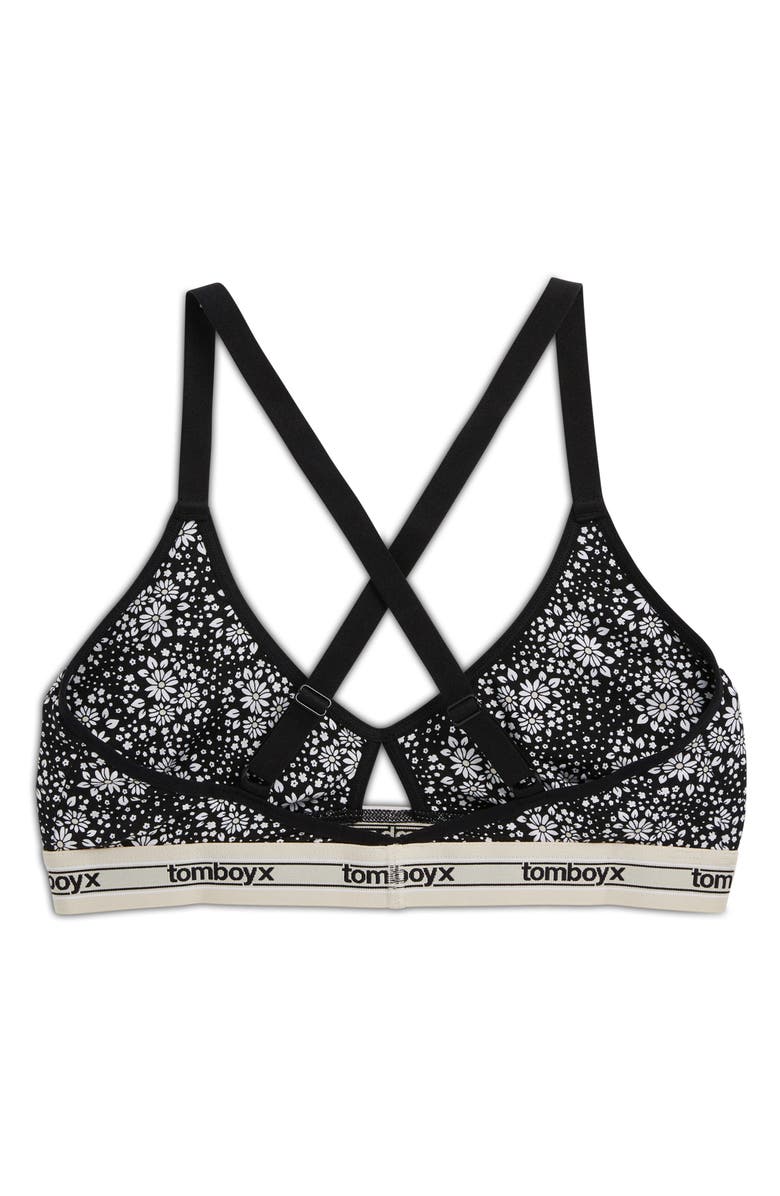 TomboyX Stretch Modal Lounge Bralette, Alternate, color, Modal Petal Pizzazz