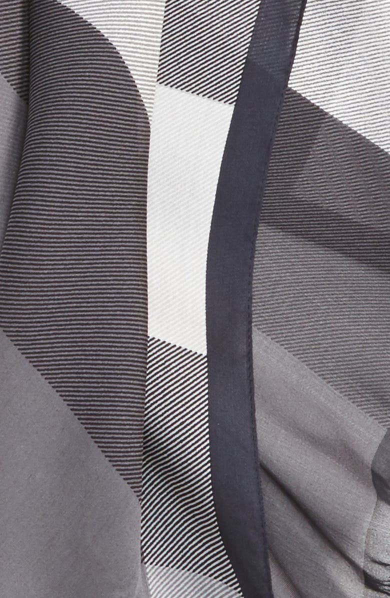 Burberry Mega Check Silk Scarf, Alternate, color,