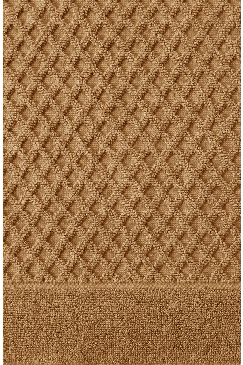 Diamond Waffle Texture 6-Pack Hand Towel Set, Alternate, color, MOCHA