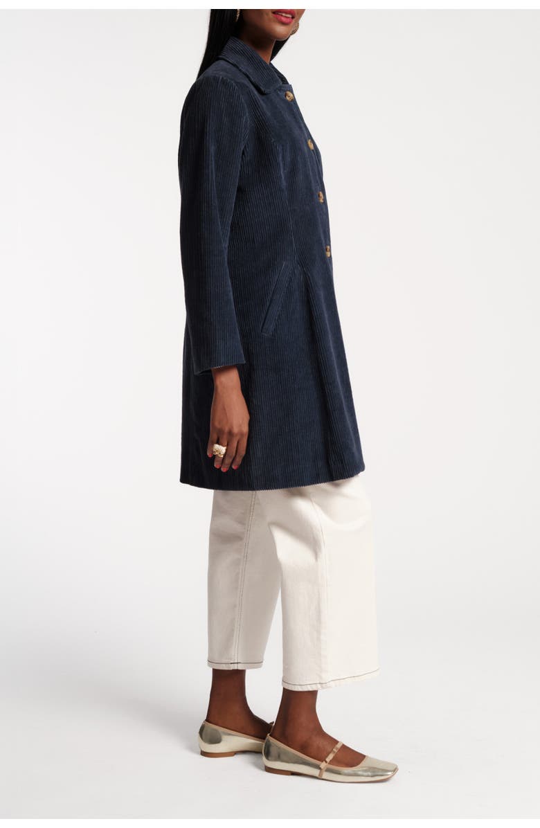 Frances Valentine Long Sleeve Striped Tee Shirt Stripe 100% Pima Cotton, Alternate, color, Oyster/Red