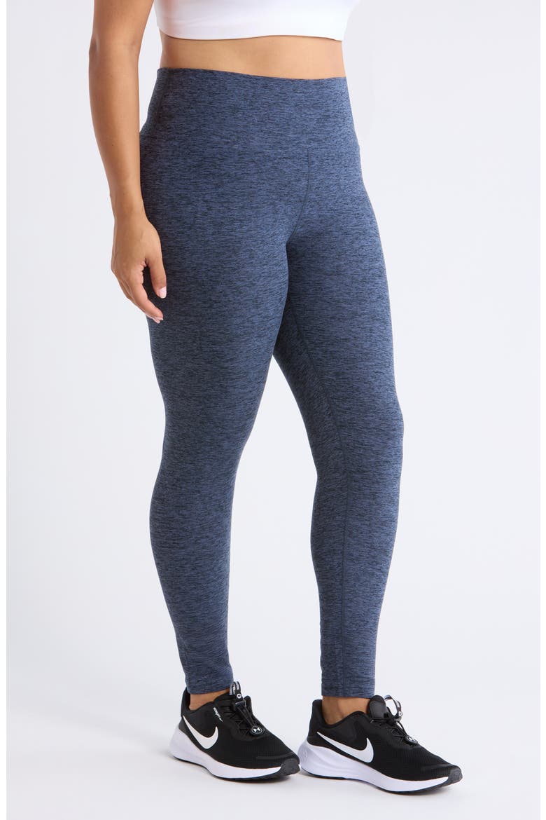 Renew High Waist Leggings, Alternate, color, NAVY ARMADA MELANGE