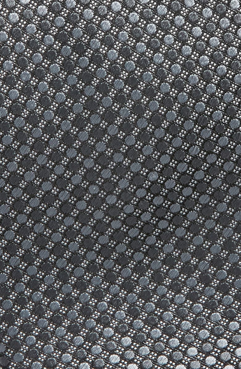 Canali Geometric Silk Tie, Alternate, color, Grey