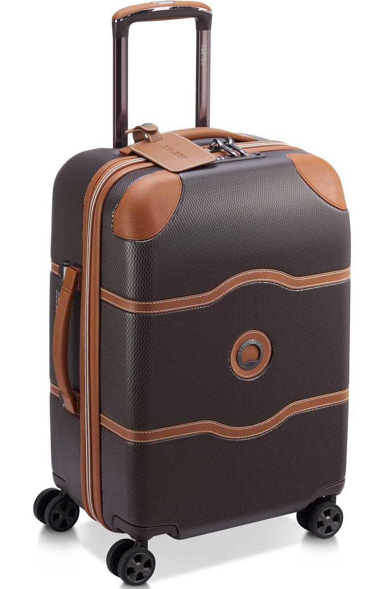Delsey Paris Chatelet Air 2.0 2-Piece Luggage Set Carry-On & Backpack, Alternate, color, Chocolate Brown