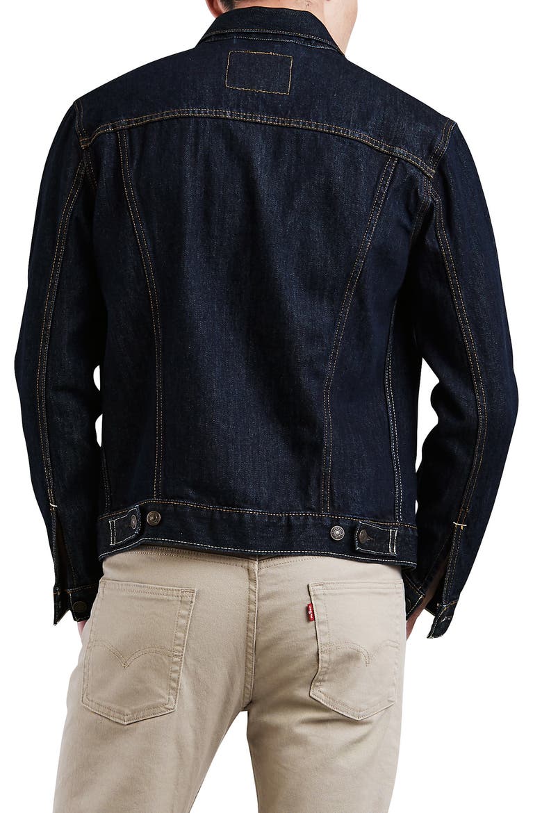 The Trucker Jacket, Alternate, color, RINSE TRUCKER