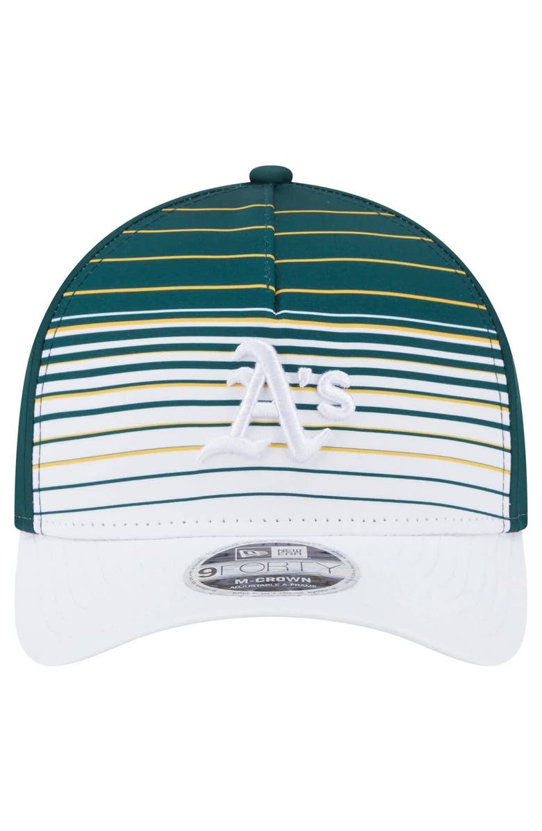 New Era Men's New Era Green Athletics Gradient 9FORTY M-Crown Adjustable Hat, Alternate, color, Green